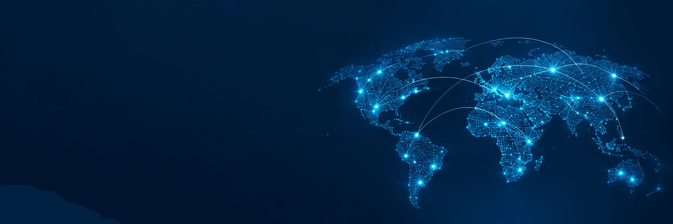 Global network map background