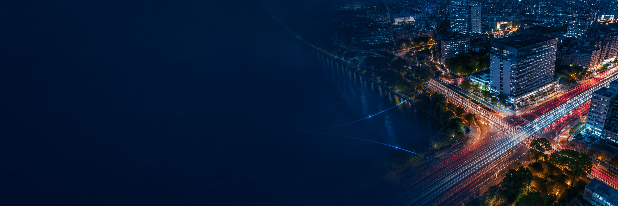 Aerial city traffic background